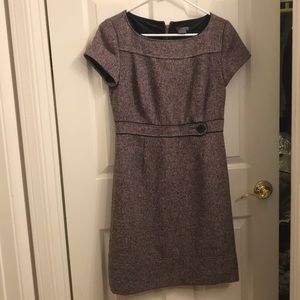 Ann Taylor petites punk heavy tweed dress